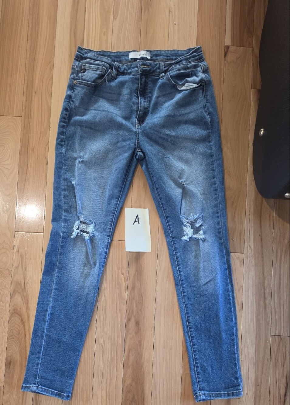 KanCan Men's Light Blue Distressed Skinny Jeans